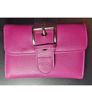 Steve Madden Fuchsia Leather Wallet